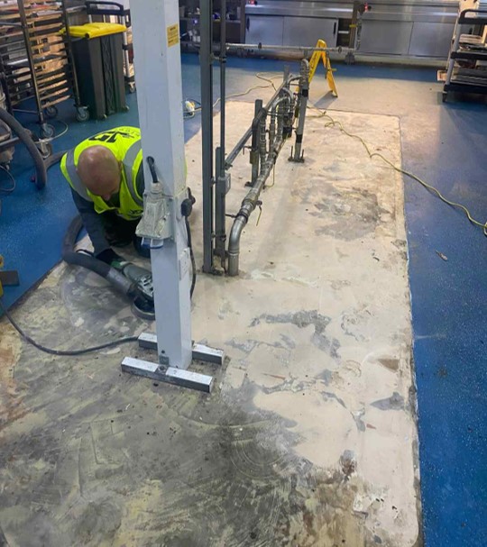 resin flooring preparation