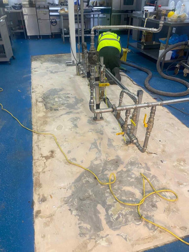 resin flooring preparation