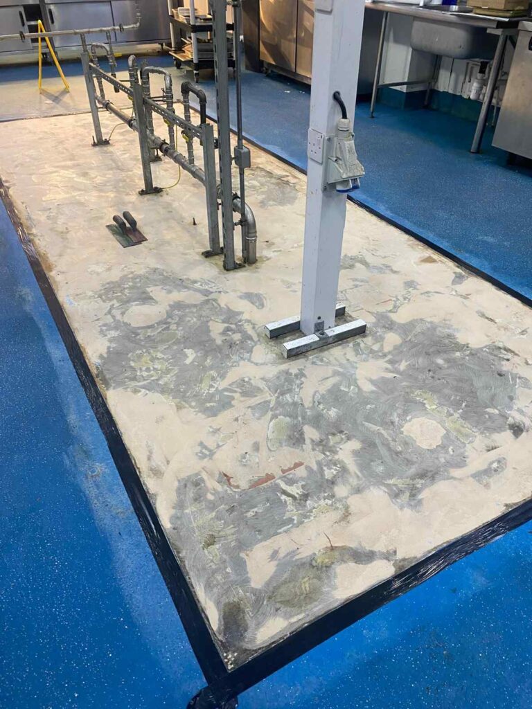 resin flooring preparation