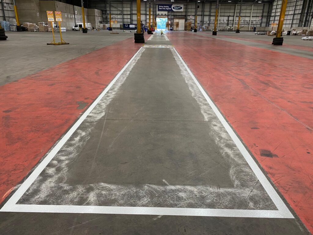resin flooring demarcation