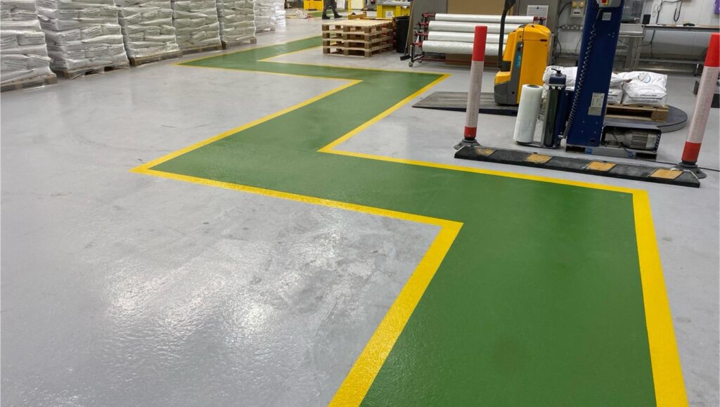 resin flooring demarcation projects