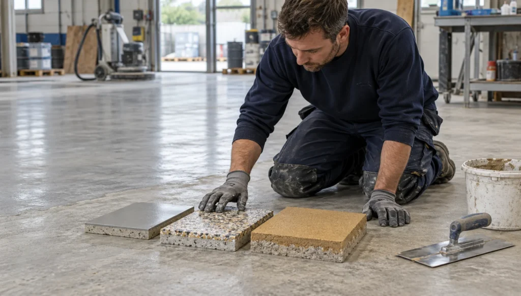 FeRFA classification guide comparing resin floor types by thickness and duty, FeRFA classification, resin floor types explained, what does FeRFA Type 4 actually mean