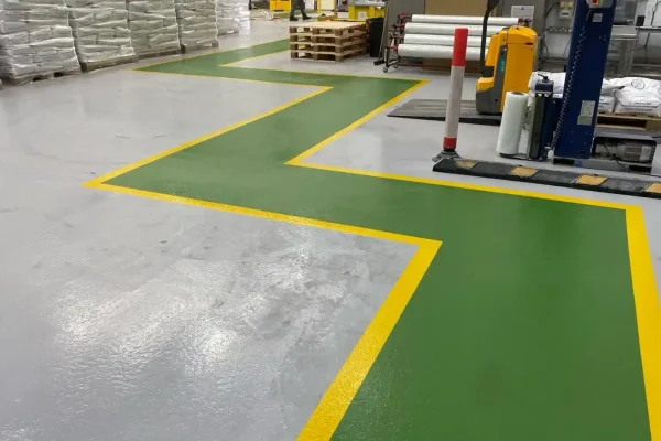 resin flooring demarcation projects